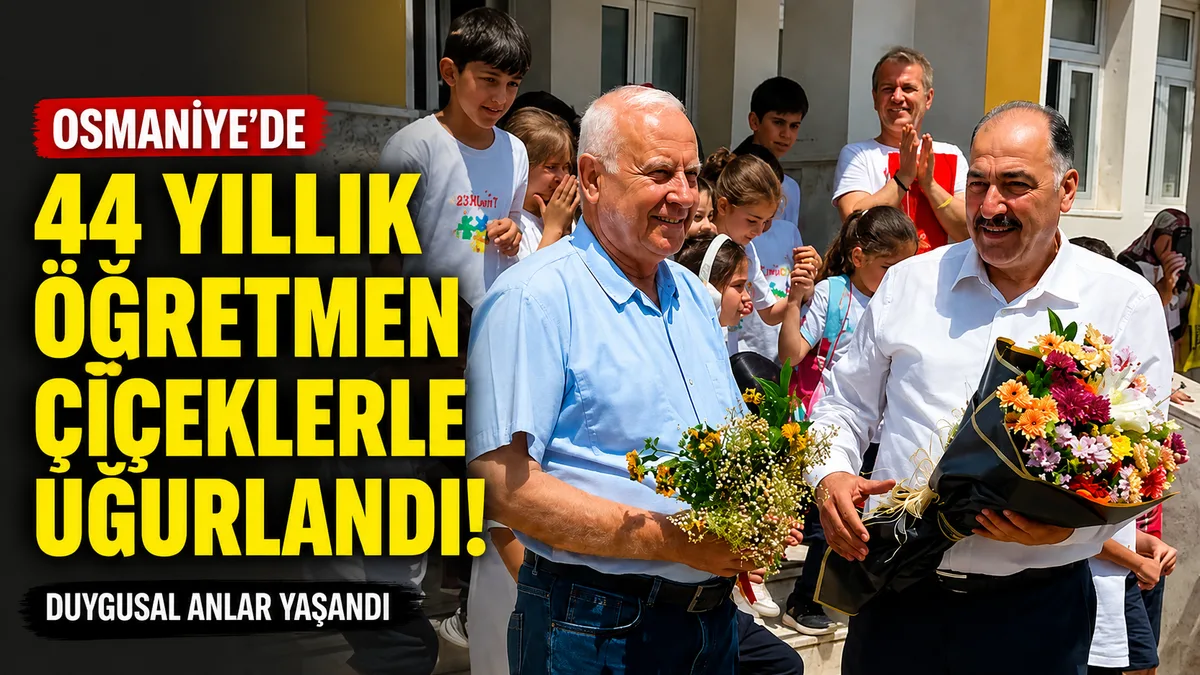 Osmaniye’de 44 Yıllık Eğitim Çınarına Duygu Dolu Veda